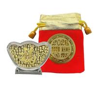 Générique Pièce de Collection - Pièce Chinoise de l'Année du Cheval - Charme Richesse et Succès Cadeau Souvenir Décoration Fête Collection Nouvel an Fête Printemps Femmes Hommes Adultes