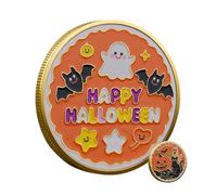 Générique Pièce Halloween | Pièce de Défi Commémorative Souvenir | Cadeau de Fête Collection pour Adultes Hommes Femmes Amis Famille