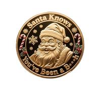 Générique Pièce Liste des Méchants - Pièce De Collection sur Le Thème du Père Noël | Décoration Scénique Artistique Cadeau Souvenir Vacances Hiver - Décoration pour