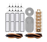 Générique Pièces d'aspirateur Robot compatibles avec JONR, P20 Pro / T5 Pro, Brosse latérale Principale, Filtre, serpillière, Sac à poussière(34PCS 2B8M8F10S6D)