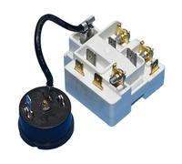 Générique Pièces de réfrigérateur for compresseur QP3-12A, protecteur démarrage surcharge et condensateur 4 uf for remplacement(Starter Protector)