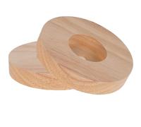 Générique Pied de Lampe Rond en Bois, Lot de 2, Support DIY Robuste