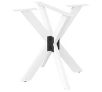 Générique Pied de Table à Manger en Forme d'araignée, Blanc, 85 x 85 x (72-73) cm, Acier,Meubles,Accessoires pour Tables,Pieds de Table,Blanc,16.4 KG,4013121