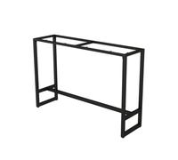 Générique Pied De Table Bar 100cm avec Barre Transversale Support, Pied De Meuble Industriel Robuste, Cadre Table en Métal Long et Étroit for Cuisine, Console Comptoir Cocktail(120x40x100cm)