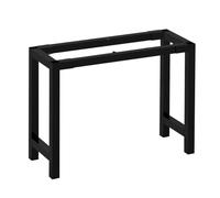 Générique Pied de Table Console Étroits, Cadre de Table Mince Derrière Le Canapé for Petits Espaces, Long Pied Tables D'appoint/d'affichage for Couloir, Entrée, Salon, Pieds Meubles Noirs(80x30x60cm)