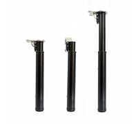 Générique Pied de Table réglable en Hauteur, 1 pièce, en Acier épais, 50-130 cm, pour Camping-Car, Accessoires de Voiture, Pied de Table Pliable (110 cm, Noir)