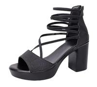 Générique Pied E Femme Été Sandales Compensees Femme Confortable Mules Été Plateforme Bout Ouvert Rome Chaussures Vintage Pantoufles Avec Boucle Réglable Confortables Pour Maison Piscine Plage