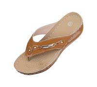 Générique Pied E Femme Été Support De Orthopédique Tongs Plage Et Claquettes Piscine Yoga Chaussures Anti'dérapantes Respirantes Bohême Bout Ouvert Sandales Avec Talon Bloc Sandales Plates Pour Femme