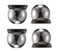 Générique Pieds De Meuble Sphériques en Métal pour Canapé, Fauteuil, Pouf, Causeuse, Table, Commode, Lot De 4 Rehausseurs Meubles, Pieds De Support Rechange(Gray,10cm)