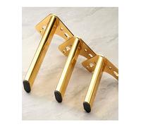 Générique Pieds de Meubles 3 pièces, Pieds de Remplacement for Armoire de Salle de Bain, Buffet, Meuble TV, Table Basse - léger mais Robuste, Installation Facile(Titanium Gold,120mm/4.7 in)