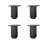 Générique Pieds de Meubles réglables en Aluminium, Pieds de Table Basse et Armoire pour Salle de Bain, Hauteur 5-40 cm, avec vis, Ensemble de 4 pièces