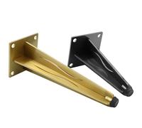 Générique Pieds De Meubles Robustes avec Nivellement - Capacité De 600 Kg, Pieds De Canapé Réglables en Acier Inoxydable pour Projets De Bricolage(Gold,17cm/6.7in)