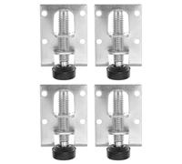 Générique Pieds de Nivellement Réglables Support Solide Réglage de Hauteur 4pcs en Acier Argenté pour Meubles Adaptés pour Établi et Armoire