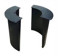 Générique Pieds De Rechange De Banc 43,5 X 37 Cm | Pieds De Support en Acier Inoxydable Brossé | Piètement Robuste Et Élégant pour Table Basse | Antidérapants Et Faciles À Installer(Noir)