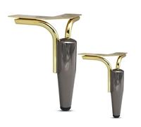 Générique Pieds De Rechange Robustes Canapé Et Fauteuil 15 Cm | Pieds Support Gris pour Meubles, Chaises, Poufs, avec Embouts Antidérapants en Caoutchouc(15cm(2pcs))