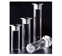 Générique Pieds de Support Transparents en Acrylique - Pieds de Meubles flottants for armoires de Cuisine, vanités de Salle de Bain, Supports TV, décoration d'intérieur(Clear,400mm/15.8inch)