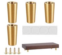 Générique Pieds De Table Basse | 4 Pieds De Canapé | Pieds de Meuble Robustes Anti-Dérapants pour Chaise Table de Chevet Armoire Cuisine Commode Lit Bureau Placard