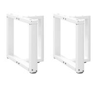 Générique Pieds de Table Basse en T, 2 pièces, Blanc, 50 x 25 x (42-43) cm, Acier,Meubles,Accessoires pour Tables,Pieds de Table,Blanc,8.9 KG,4013029