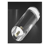 Générique Pieds de Table en Acrylique Transparent à Trou Unique, Pieds cylindriques réglables en Cristal, Colonne de Support for Bureau Flottant, Meuble TV, Meubles de Bricolage(Height 5.1inch)