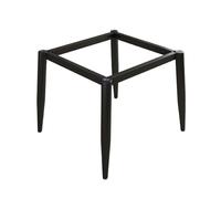 Générique Pieds de Table Modernes en métal pour Cuisine, Salle à Manger, kit pour Plateau en marbre, Verre, Bois, Base de Bureau Solide avec Ventouse et vis 45 cm x 45 cm x 72 cm, Noir