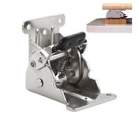 Générique Pieds de Table pliants, Supports d'étagère pliants - Attelle Pliante à Angle Droit avec vis - Supports de Pieds de Table, charnière autobloquante pour Table d'extension, Pied de lit