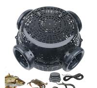 Générique Piège de Pêche - Piège à Homards | Épuisette Anti-Fuite à 4 Orifices pour Rivière Étang Lac Camping Pêche Extérieur Poissons Anguilles Crevettes Crabes