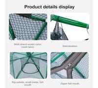 Générique Pièges à Appâts pour la Pêche | Cage à Crabe Pliable,Cage de Pêche Anti-Évasion pour Lac, Crevettes, Camping, Kayak, Plage, Étang et Eau Douce