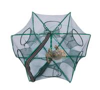 Générique Pièges à Vairons | Cage à Crabe Pliable | Cage de Piège de Pêche Portable pour Mer, Plage, Crabes et Crevettes, Étang, Lac, Kayak et Camping