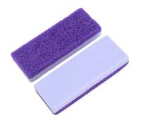 Générique Pierre de Pédicure Double Face 2pcs pour Enlever Callosités et Peau Morte, Pierre Pumice en Pu pour Soin des Pieds, Accessoire Exfoliant pour Usage Quotidien