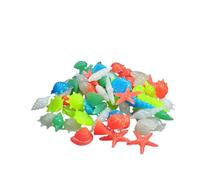 Générique Pierre Décorative Lumineuse pour Aquarium en Résine, 50 Pierres Colorées Aléatoires, Décoration Stylée et Sûre pour Aquariums d'eau Douce Couleur Aléatoire