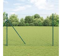 Générique Pieux de clôture 13 pcs Vert Ø32 mm 210 cm Acier galvanisé,Poteaux & traverses de clôture,22.05KG-42004201