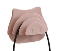 Générique Pig Nose Bag Hook, Animal Nose Utility Holder, Multi Functional Wall Hangers, Bedroom Home Organizers, 3-Slot Decorative Hooked for Living Room Offices Apartment 3.94x3.15x1.38 Inches
