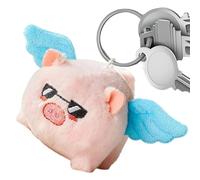 Générique Pig Plush - Angel Soft Toy, No Batteries Required, Built-in Whistle, Hangable Stress Relief Cute Animal, Fun Gift for Boys Girls Women Men Adults Kids | Playtime and