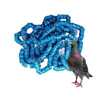 Générique Pigeon Identification Rings, 50PCS Bird Foot Bands, Safe Birdhouse Accessories for Racing Pigeons, Parrots, Chicks, Ducks, Effortless Bird Management, 0.8cm/0.31 inche