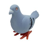Générique Pigeon Jouet à Remonter - Mécanisme Ressort, Figurine Oiseau Simulation, Ornement Animal Bondissant, Corps Plastique Gris Blanc | Cadeau Créatif pour & Élèves du Primaire de Ecole