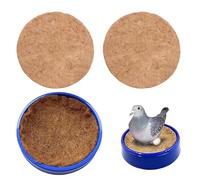 Générique Pigeon Nest - Bird Breeding Hatching Bowl with 3 Mats, 1pc Breathable Circular Basin for Eggs, Ventilated Base with Fiber Pads, Hardware, Incubation Kit for Quail and Parakeet