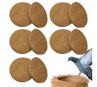 Générique Pigeons Nest Pads, 10pcs Bird Hatching Nest Pads, Eco-Friendly Fiber Nest Pad for Pigeons, Quails, and Chickens, Safe Nesting Pads for Bird Hatching and Comfort