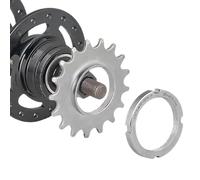 Générique Pignon de vélo à Vitesse Unique | Cog de Roue Libre Fixe | Électroplité en Argent traité à la Chaleur 13T-18T | Équipement de Remplacement pour Le vélo sur la Route, la Montagne et la Ville