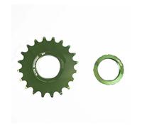 Générique Pignons de vélo à pignon Fixe 13T/14T/15T/16T/17T/18T/19T/20T, Volant d'inertie Vitesse Unique, Anneau Verrouillage Piste(Green 19T)