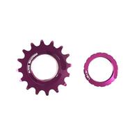 Générique Pignons de vélo à pignon Fixe 13T/14T/15T/16T/17T/18T/19T/20T, Volant d'inertie Vitesse Unique, Anneau Verrouillage Piste(Purple 13T)