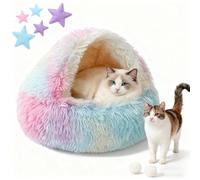Générique Pilcozy Lit Chien, Pilcozi Lit Chien, Lits Cocon Thérapeutique pour Chat Et Petit Chiens, en Peluche Douce, Un Confort Hivernal, Confort Enveloppant (G,100cm)