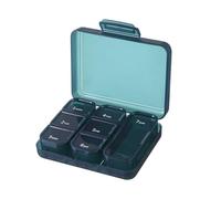 Générique Pill Box 7 Day - Weekly Pill Container, Small Ṕill Dispenser | Travel Medicine Storage System, Compact P̀Ill Organizer Solution for Supplements Fish Oil Daily Use