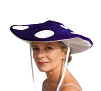 Générique Pilz Hut | Lustige Plüsch Baskenmütze | Breite Krempe Kostüm Kopfschmuck für Jugendliche Erwachsene Karneval Halloween Maskerade Festival Geburtstag Party Cosplay Zubehör