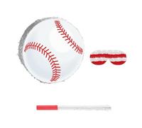 Générique Piñata de Baseball pour Fêtes sur Le Thème Du Sport, Accessoires pour Enfants avec Bandeau sur Les Yeux