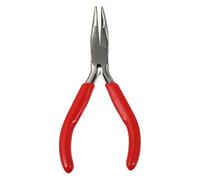 Générique Pince à Bec Coudé en Acier Carbone Rouge de 13 Cm avec Prise Ferme Fabrication de Bijoux et Travaux de Précision en Loisirs Créatifs