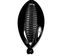 Générique Pince à cheveux banane Peigne de poisson Large Bijoux de cheveux Accessoires 14 cm pour femme Noir uni