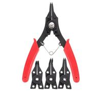 Générique Pince à Circlips Multifonction en Acier Rouge, Design Portable Retrait et L'installation des Anneaux de Retenue, Outil Pratique pour Réparation Automobile