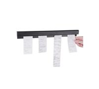 Générique Pince à onglets for Restaurant, Support de Cuisine Mural en Aluminium, Pince à onglets for Restaurant, Traiteur, café, pub(Black,50cm/19.5in)