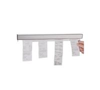 Générique Pince à onglets for Restaurant, Support de Cuisine Mural en Aluminium, Pince à onglets for Restaurant, Traiteur, café, pub(Silver,50cm/19.5in)