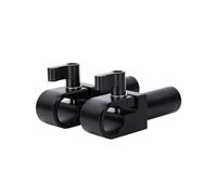 Générique Pince à Tige de 15 Mm avec Rail d'extension 15mm Long 30mm for Plate-Forme Cage caméra DSLR, Support(2 pcs)